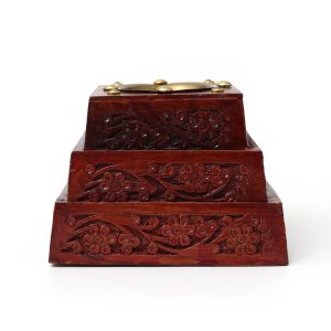 LED Night Lamp Low Temperature Brass & Sheesham Wood Glass Diffuser – Kapoor & Essential Oil Burner